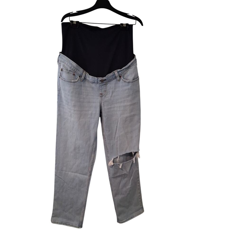 Abercrombie & Fitch maternity jeans 30/10 short petite 90's straight light wash